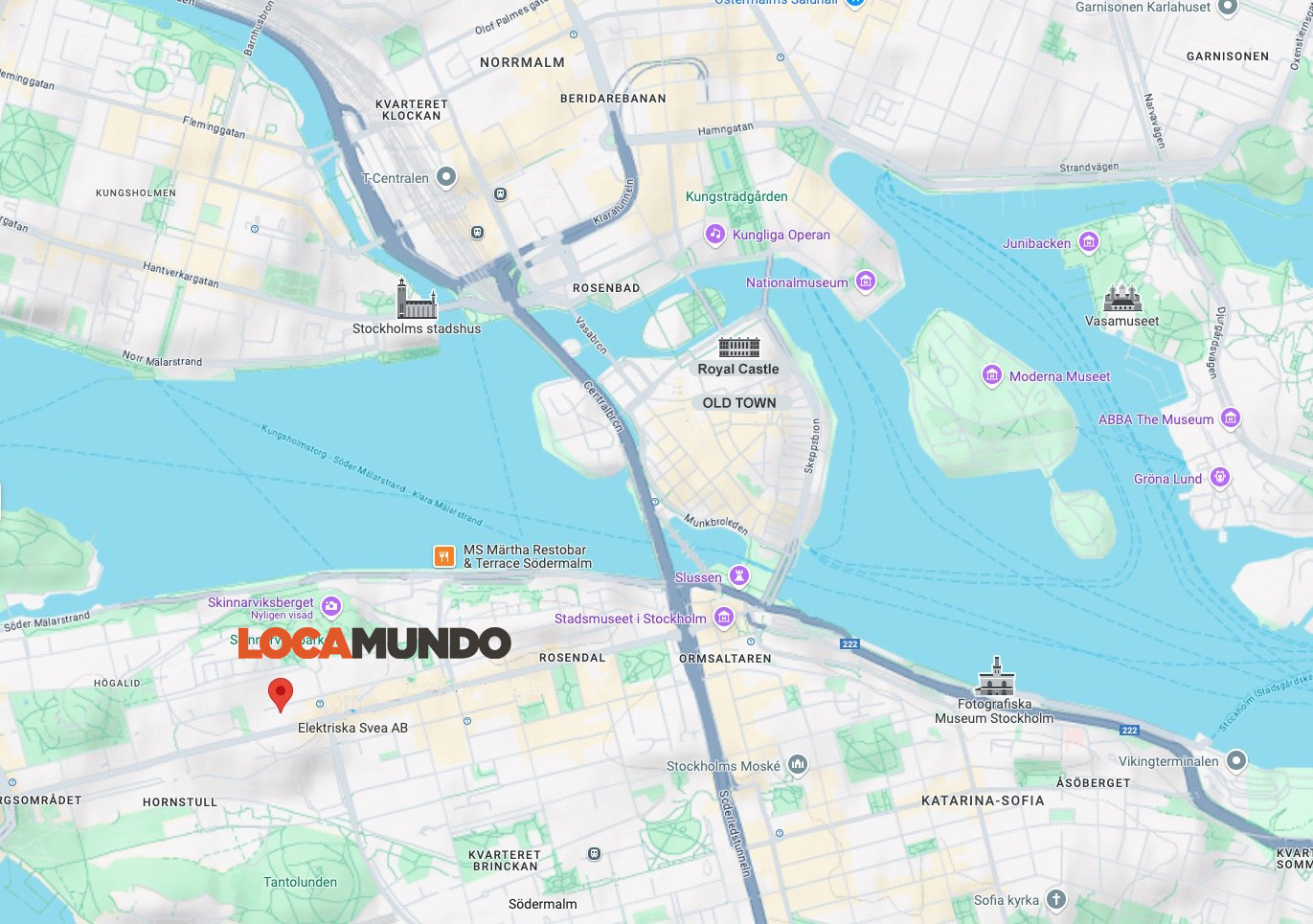 Locamundo Stockholm-Karte